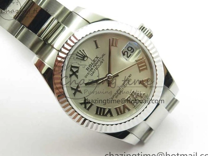 0104 Datejust 31mm 278271 SS BP Maker Best Edition Silver Roman Dial on Oyster Bracelet Trendy 2746